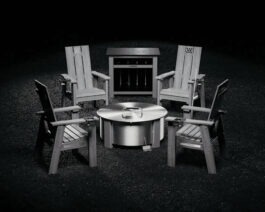 X30 Gray Patio Set - Stainless Steel.