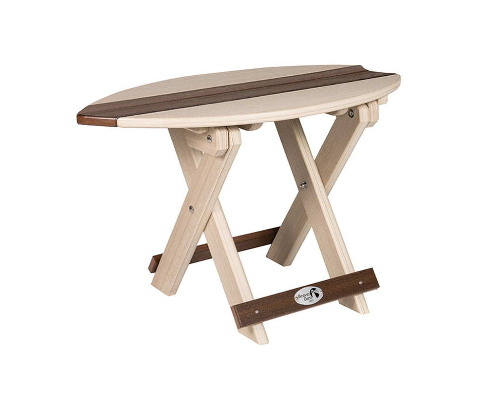 folding table surf birch & brazilian walnut.