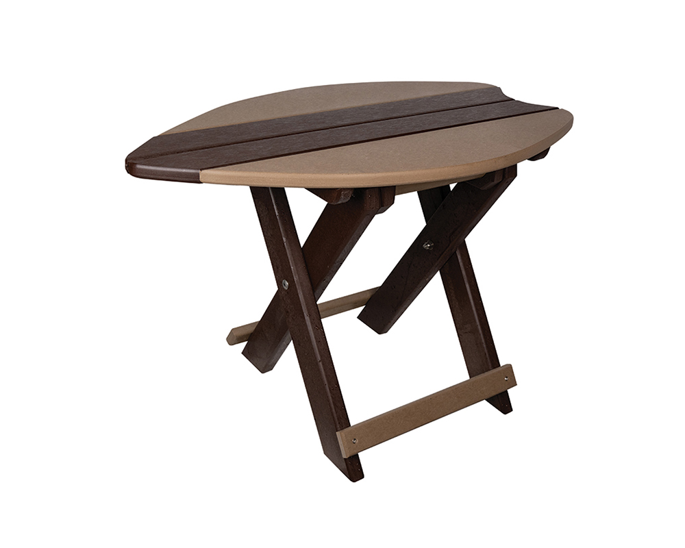 folding table surf brown & weatherwood.