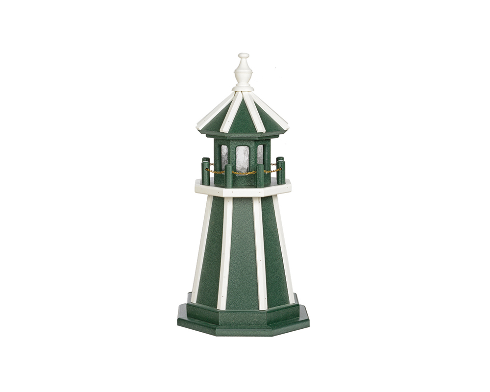 2 FT Standard Turf Green and White Lighthouse.