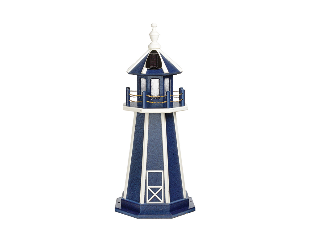 3 FT Standard Patriotic Blue and White Lighthouse.