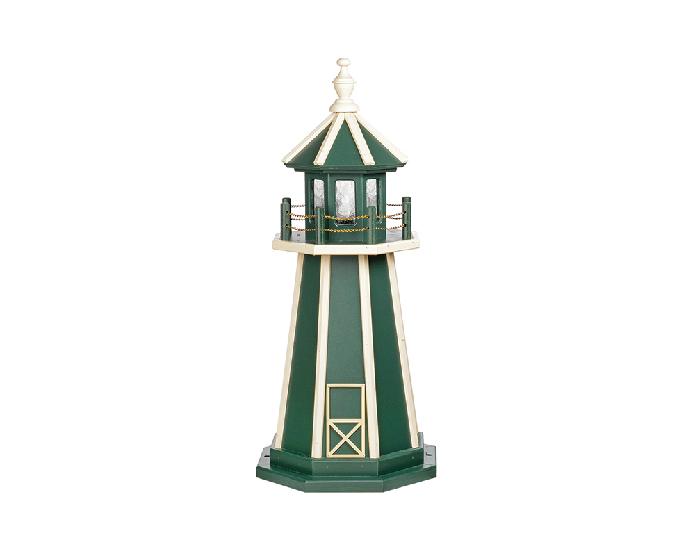 3 FT Standard Turf Green and Ivory Lighthouse.