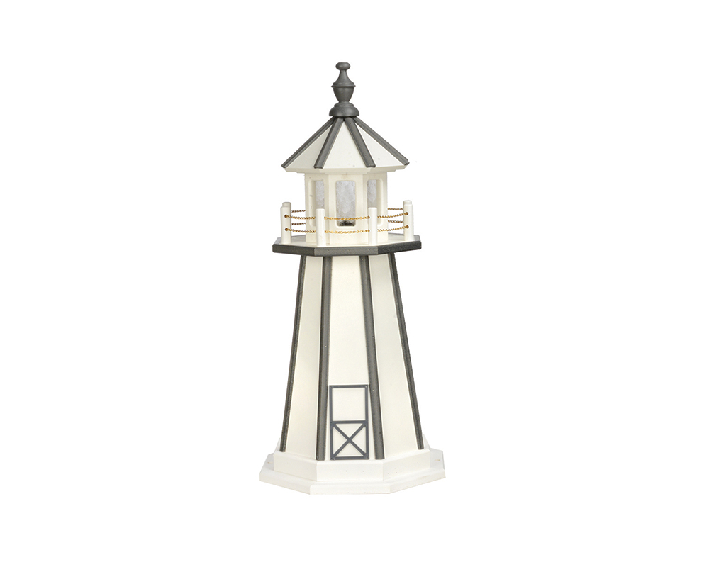 3 FT Standard White with Dark Gray Lighthouse.