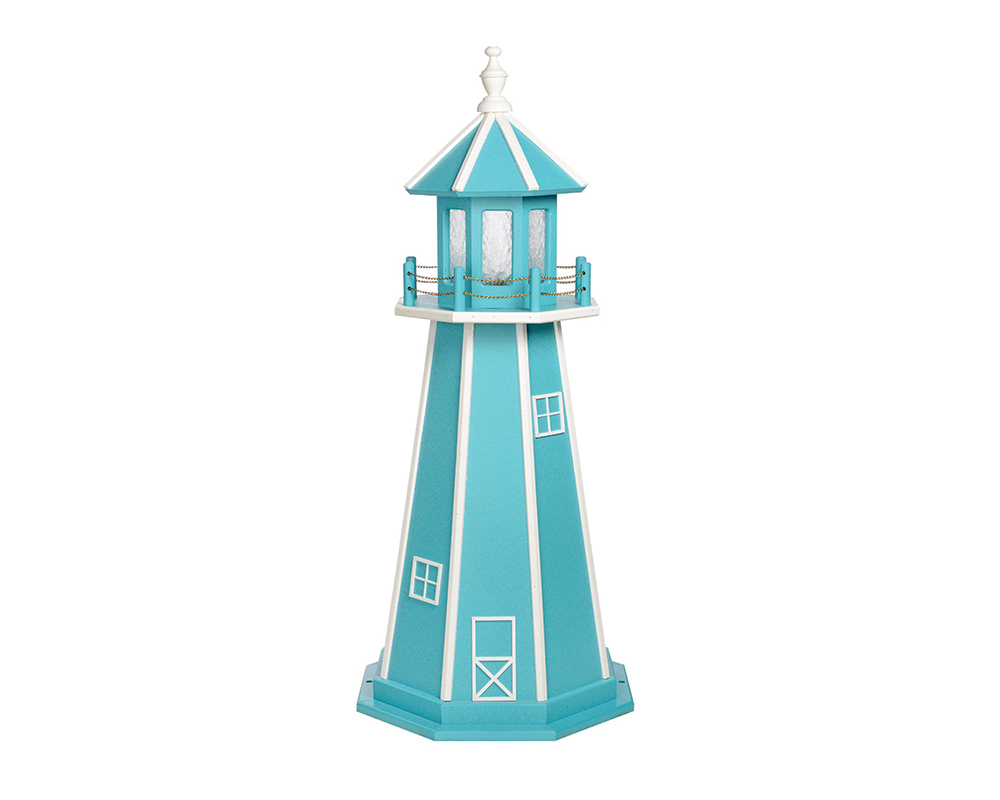 4 FT Standard Aruba Blue and White Lighthouse.