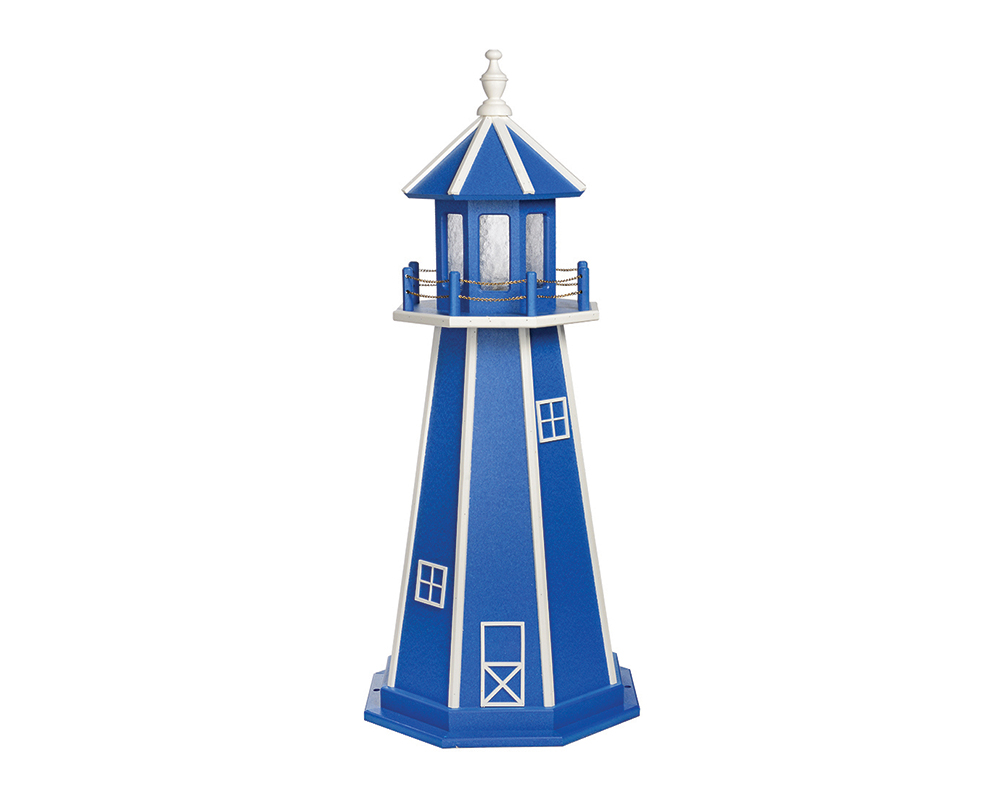 4 FT Standard Bright Blue and White Lighthouse.