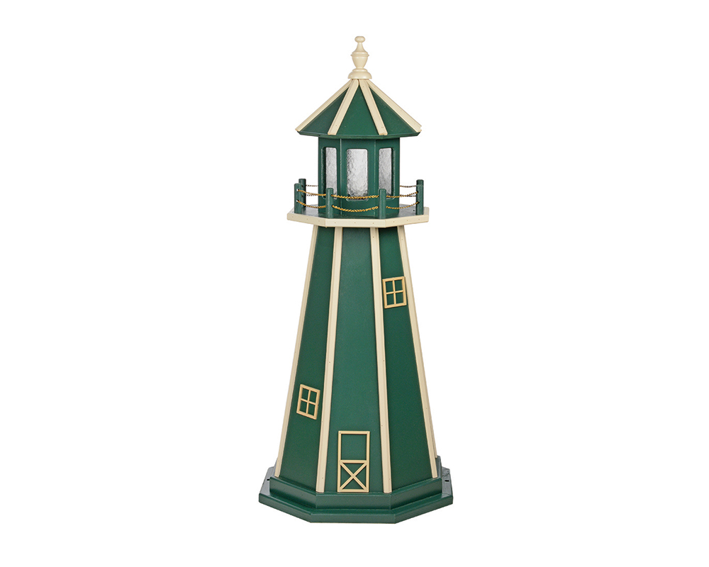 4 FT Standard Turf Green and Ivory Lighthouse.