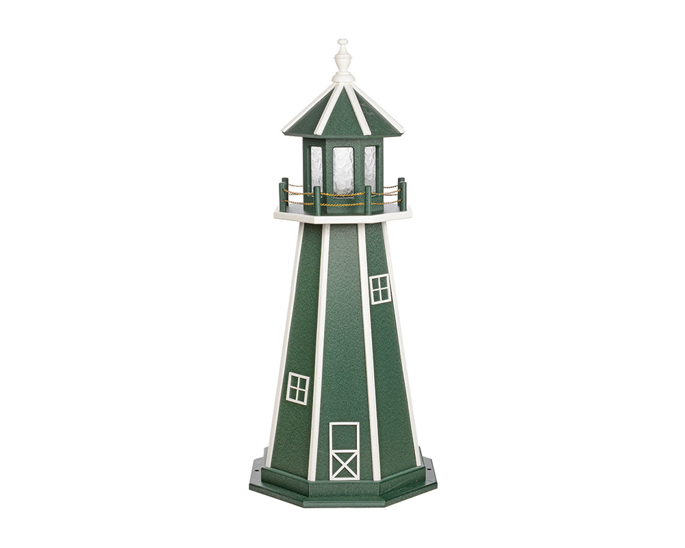 4 FT Standard Turf Green and White Lighthouse.