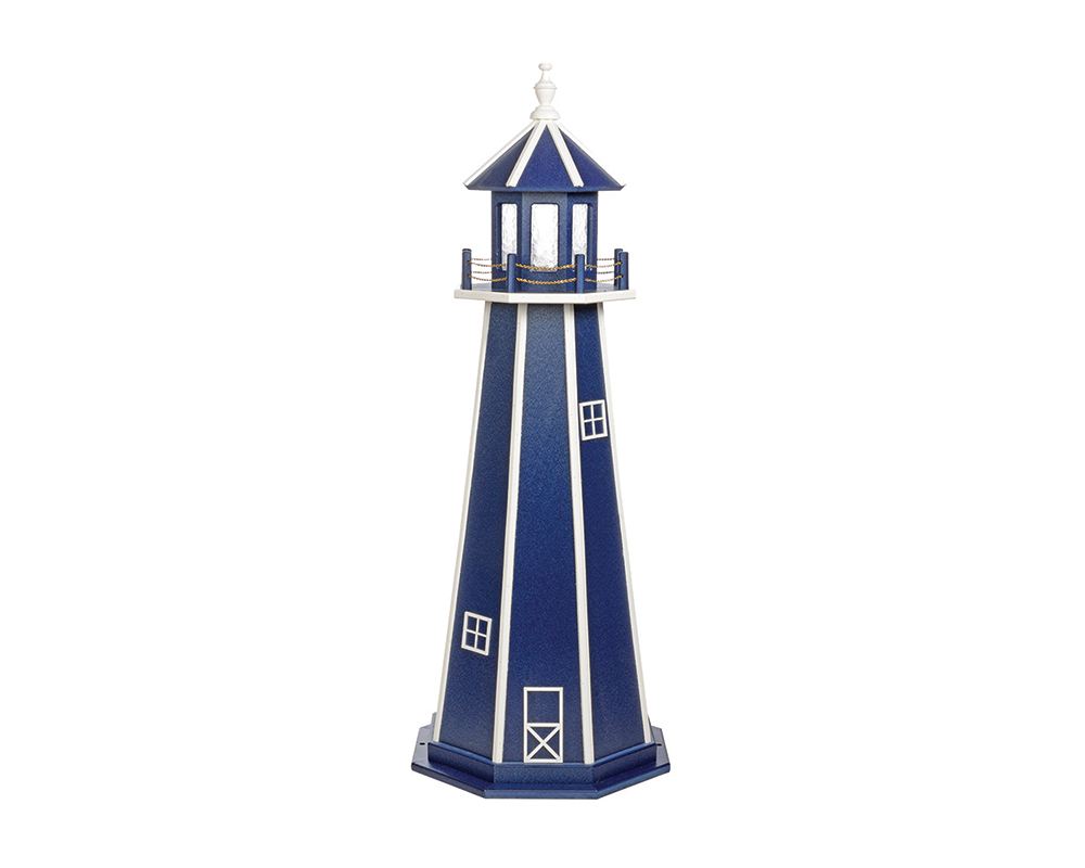 5 FT Standard Patriotic Blue and White Lighthouse.