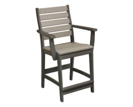 EC Woods Freeport counter arm chair.