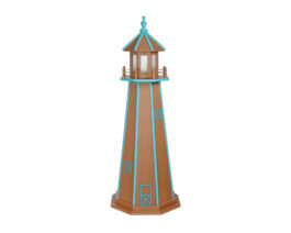 LH 5' Standard Lighthouse mahogany with aruba blue.