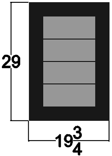 EC Woods 20 Bar Dimensions.