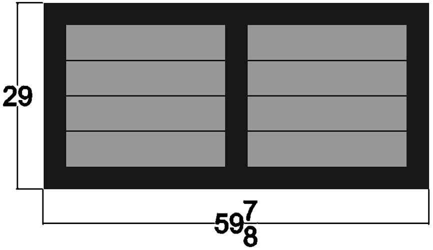 EC Woods 60 Bar Dimensions.