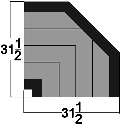 EC Woods 90* Corner Dimensions.