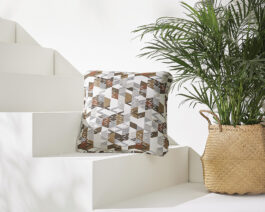 16" Argyle Geo Accent Pillow.