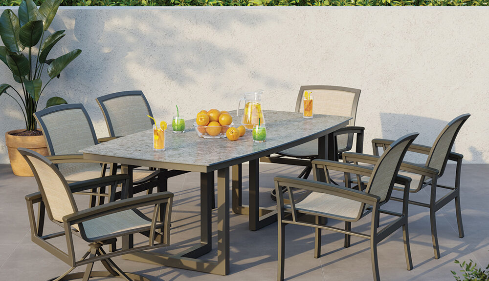 Avalon 42" x 84" Table Set.