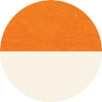 Poly Color Sample Mango Orange : Tangerine on White.