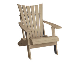 EC Woods Saranac Contemporary Folding Adirondack Chair.