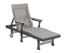 Casual-Back Chaise Lounge.