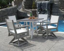 Mayhew Sling Swivel Rocker Chair.