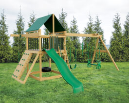 Patiova 6x6 Challenger Wooden Playset - Layout #1, Lifestyle.