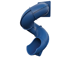 Patiova 7' Tornado Tube Slide, blue.