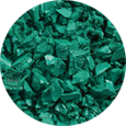 Forest Green Rubber Mulch.