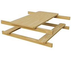 Patiova Wood Picnic Table.