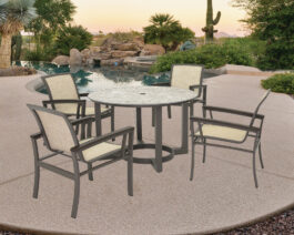 Avalon 47" Round Dining Table Set.