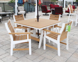 Harbor 44" Square Dining Table Set.