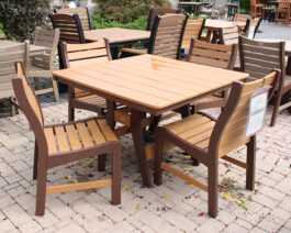Bristol 44" Square Dining Table Set.