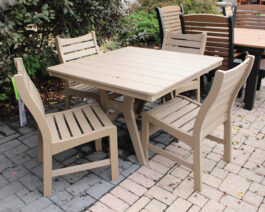 Bristol 44" Square Dining Table Set.