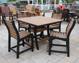 Bristol 44" Square Counter Table Set.