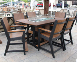 Garden Classic Counter Fire Table Set.
