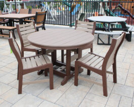 Bristol 48" Round Dining Table Set.