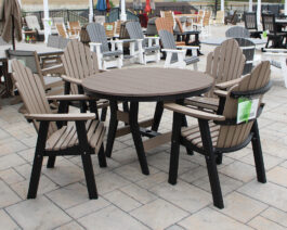 Cozi-Back 48" Round Dining Table Set.