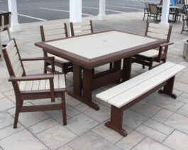 St. Croix 40" x 60" Dining Table Set.