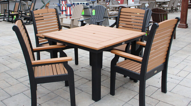 Homestead 44" Square Table Set.