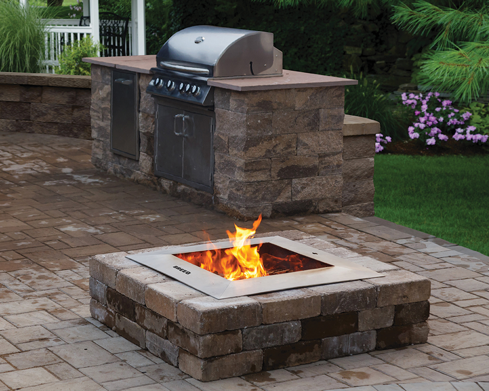 Zentro Fire Pit Insert - Square.