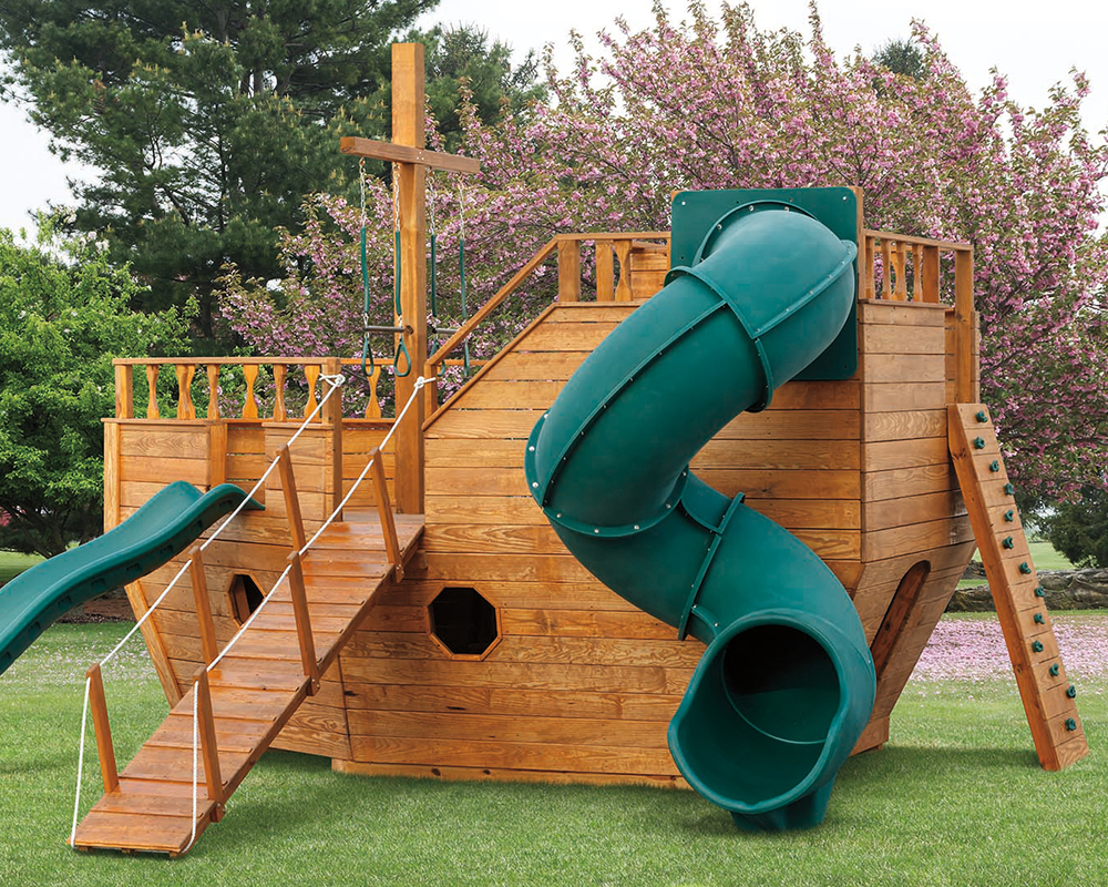 Quality Hillside Medium Wooden Boat w/ Water Repellant Sealer.