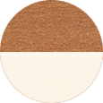 Natural Teak on White.