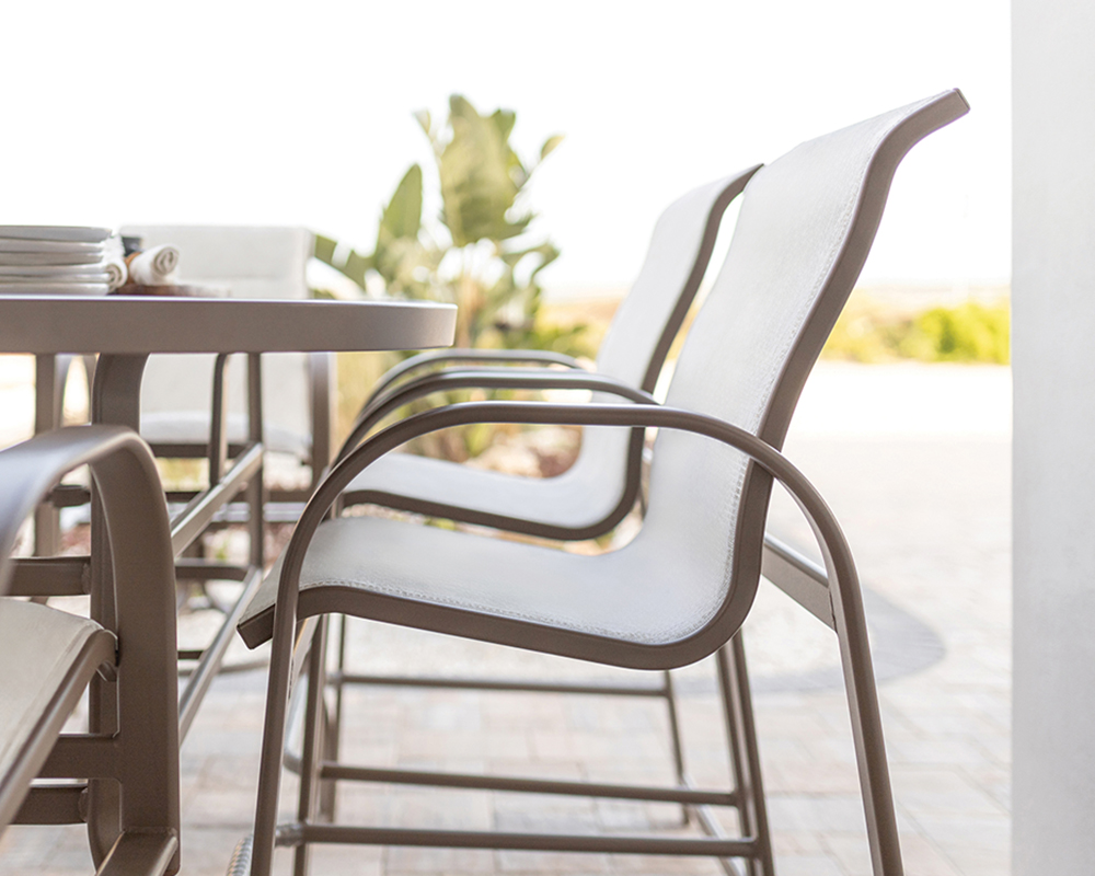 Berlin Garden Murphy Sling Bar Chairs.