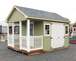 10x14 Vinyl Cape Shed w/ Porch.