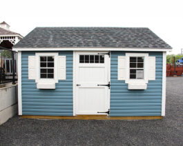 12x14 Deluxe Vinyl Cape Shed.