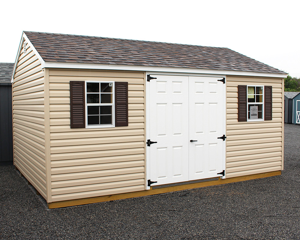 12x16 Vinyl A-Frame Shed.