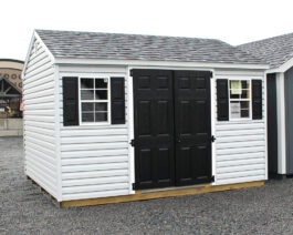 10x12 Vinyl A-Frame Shed.