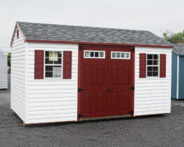 8x14 Vinyl A-Frame Shed.