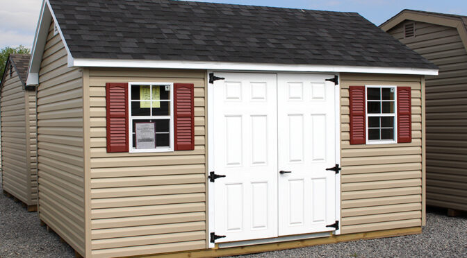 LC252026 10x14 Vinyl Cape Shed.
