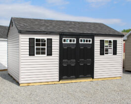 LC252029 12x16 Vinyl A-Frame Shed.