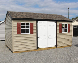 LC252031 10x16 Vinyl A-Frame Shed.