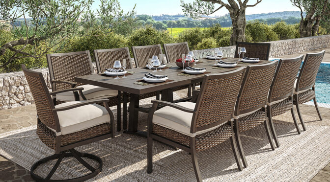 Trenton 40" x 87" Extension Table Set.